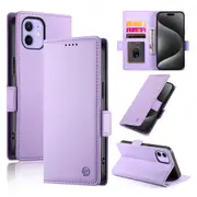 Wallet Case for IPhone 12,Slim Protective Shockproof Case With Card Holder,Premium PU Leather Kickstand-Purple