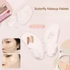Makeup Mixing Palette With Spatula Travel Size Compact Clear Foundation Palette
