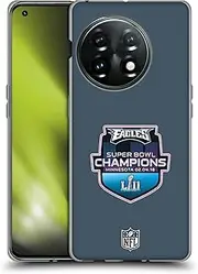 Head Case Designs Officially Licensed NFL Philadelphia Eagles 5 2018 Super Bowl LII Champions Soft Gel Case Compatible with OnePlus 11 5G