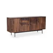 SERINA 170cm Sideboard Buffet Solid Mango Wood Modern Furniture