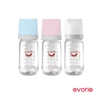 在飛比找蝦皮商城優惠-【evorie】Tritan防脹氣寬口240mL嬰兒彩色蓋奶