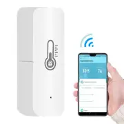 WiFi Thermometer Hygrometer Wireless Temperature Humidity Sensor with App Alert