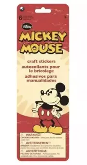 Sandylion Mickey Mouse & Friends 6 Sheets Flip Pack Craft Sticker, NEW