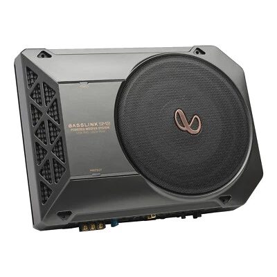Infinity BASSLINK SM 2 8” Powered Underseat Car Audio Subwoofer w/ Bass Control