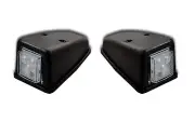 2 x 12V 24V WHITE FRONT CABIN DOOR MARKER LIGHTS TRUCK PICK UP LORRY CAMPER VAN