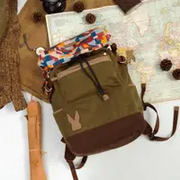 在飛比找ETMall東森購物網優惠-Khieng Atelier 鑽石兔野地冒險旅行包