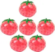 BRIGHTFUFU 6pcs Tomatoes Stress Balls for Kids Tomatoes Shaped Stress Toys Stretchy Tomatoes Toys