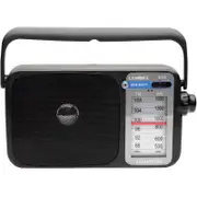 Lenoxx R26 AM/FM Radio With Earphone Jack - Black