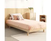 Oikiture Bed Frame King Single Size Wooden Bed Frame Floating