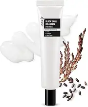 [coxir] BLACK SNAIL COLLAGEN EYE CREAM [30ml/1.01 fl.oz] Black-3-Complex: Black Rice, Bean, Sesame, Snail Mucin, Niacinamide, Collagen l Firming&Eye Puffiness l Korean Skin Care l Cruelty-Free