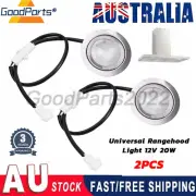 2x Rangehood Halogen Light 12V 20W Bulbs w/ Male & Female Plugs For Technika