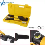 5 pcs Hydraulic Crimper 6 Mt Wire Battery Cable Lug Terminal W/ 8 Dies