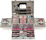 FantasyDay Multifunctional Exquisite Makeup Gift Set Cosmetic Makeup Kit for Face, Eyes and Lips - Makeup Palettes Vanity Case with Eyeshadow Palette, Lipstick, Blush, Mascara, Brush