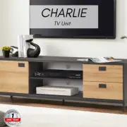 Priceworth Charlie TV Unit Particle Board Modern Lowlines