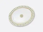 Bernardaud Constance Green Oval platter Extra Large