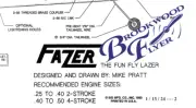 SIG FAZER Kit PLAN Enlarged 25% to Build 60” RC Model Airplane