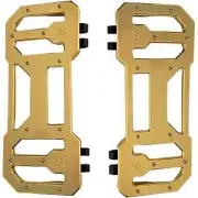 Pro One Gold Aluminum Floorboard Pair Harley Heritage Springer 97-03
