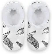 [Caihoyu] Slipper for Kids Girls Boys Fuzzy Fleece Anti-Skid Sole Lightweight House Shoes Home Indoor