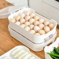 在飛比找樂天市場購物網優惠-廚房雞蛋收納盒冰箱用多層冷凍水餃保鮮盒食物速凍餃子盒神器