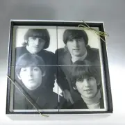 The Beatles 45 rpm Record Sleeve Drink Coaster Set - Handmade
