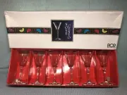 NEW RCR Royal Crystal Rock 7” NOVE CENTO Wine Glasses Set of 6 NIB