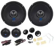 Pair Rockville 6.5" Component Car Speakers w/Kevlar Cones+Silk Dome Neo Tweeters