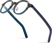 [HEPIDEM] Multicolor Acetate Glasses Frame Women Vintage Round Eyeglasses Men Optical Spectacles 9270