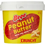 Bega Peanut Butter Crunchy Spread 2kg Bulk Tub