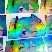 HATSUNE MIKU HOLO ANIME GIRL PEEKER STICKER CAR STICKER