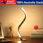 Modern Spiral Table Desk Lamp Dimmable Touch LED Bedside Reading Night Light NEW