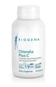 Biogena Chlorella Plus Vitamin C - 120 Capsules - Newest Expiration!