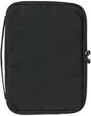 MUJI Notebook/Book Cover with Removable Pen Case, Black, A5 Size (9.16 x 6.63 inches)