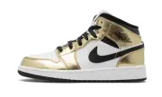 Nike Air Jordan 1 Mid SE Metallic Gold GS DC1420-700 Size 5Y/US Women's 6.5