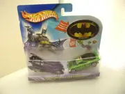 2003 HOT WHEELS BATMOBILE VS THE RIDDLER 2 CAR PACK NEW ON CARD