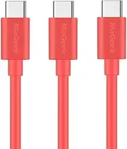 [MaGeek] (3-Pack)(1.0m) USB Type C to USB 2.0 Cables for Samsung Galaxy S20, S10, S9, S8, S8+, Nexus 6P, LG G6, New MacBook, Google Pixel XL,OnePlus and More (Pink)