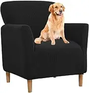 Super Soft Armchair Covers Elastic Velvet Club Tub Chair Slipcovers for Living Room Single Sofa Covers Home Bar Counter Hotel Furniture Protector Washable (Color : #1)