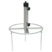 High Quality Parasol Base with Ground Spikes for 38mm 48mm Silver Steel Umbrella
