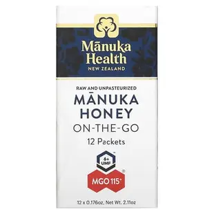 [iHerb] Manuka Health 便攜麥盧卡蜂蜜，MGO 100+，12 袋，每袋 0.176 盎司（5 克）