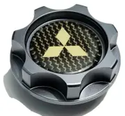 MITSUBISHI CARBON FIBER ECLIPSE 4G63 TURBO MIRAGE 3000GT LANCER EVO OIL CAP JDM (for: Mitsubishi)