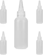 5 Pcs Plastic Squeez Liquid Dropper Fill Bottle,Needle Applicator Tip Bottles,Needle Glue Bottle,Plastic Bottles,Small Empty Squeeze Bottles