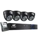 UL-tech CCTV Camera Security System Home 8CH DVR 1080P 4 Dome cameras with 1T...