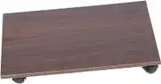 TEHAUX Wooden CPU Stand with Casters Mobile CPU Stand for Desktop Computer Case Holder Movable Host Rack