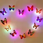 3D Butterfly LED Night Light Art Design Decal Wall Sticker Home Mural Room Decor