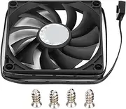 Computer Case Fan, 80mm Long Life Cooling Fan Ultra Thin 4 PIN PWM Intelligent Speed Regulation Chassis Fan with Screw Bag for Computer Chassis