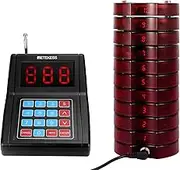 Retekess TD165 Restaurant Pager System,Wireless Buzzer,Rechargeable Table Pager with 10 Roller Coaster Pager for Restaurants,Hotels,Factories,Shopping Centers,Entertainment Centers,Food Courts