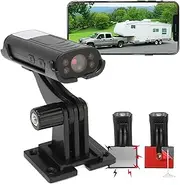 Backup Camera, 1080P HD Waterproof Rear View Camera with Night Vision, Motion Detection, Wireless Reversing Camera for Rv, Trucks, Reverse Hitch Guide Camera, 150° Wide Angle