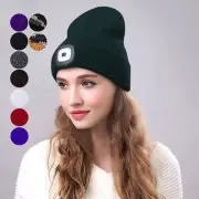 LED Beanies Cap Beatbox Hip Hop Men Knit Hat Outdoor Camping Running Fishing Adv