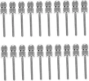 ERINGOGO Nail Sander Drill Bits Set Sanding Bands 20pcs Replacement Heads for Manicure Nail Art