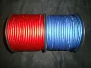8 GAUGE SPEAKER WIRE 10 FT RED BLUE SUPERFLEX FLEX CABLE AWG MONSTER SUBS