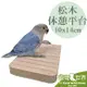 缺《寵物鳥世界》台灣製 松木休憩平台-單邊鎖-10*14cm│天然原木跳台實木站片啃咬站板架 小型中小型鳥鸚鵡 YU138